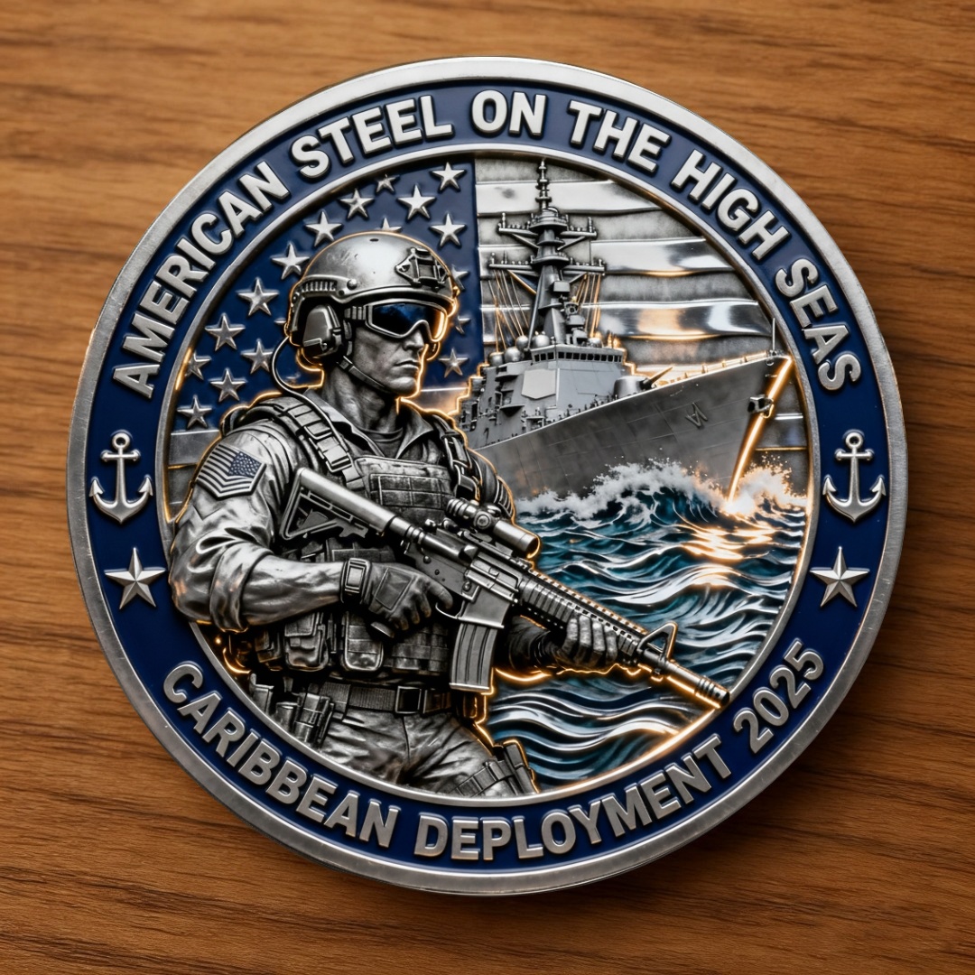 AMERICAN STEEL ON THE HIGH SEAS™ – CARIBBEAN DEPLOYMENT 2025 COMMEMORATIVE COIN