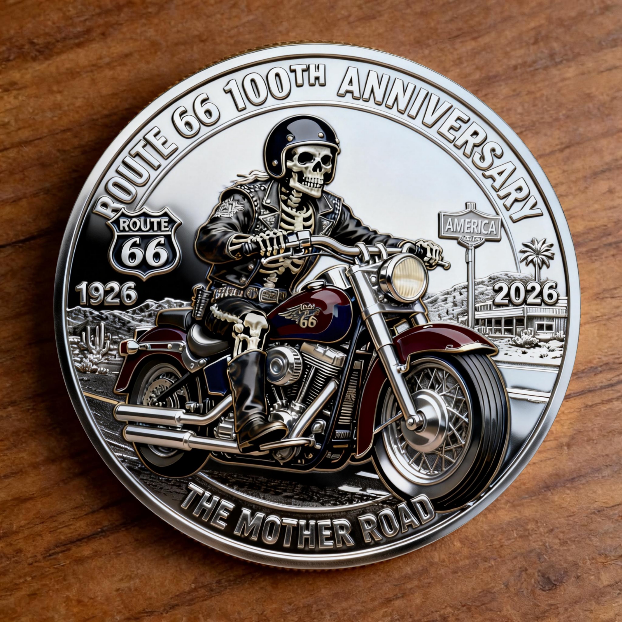 🏆New Year 60% OFF - 🛣 ROUTE 66 100th ANNIVERSARY COMMEMORATIVE COIN