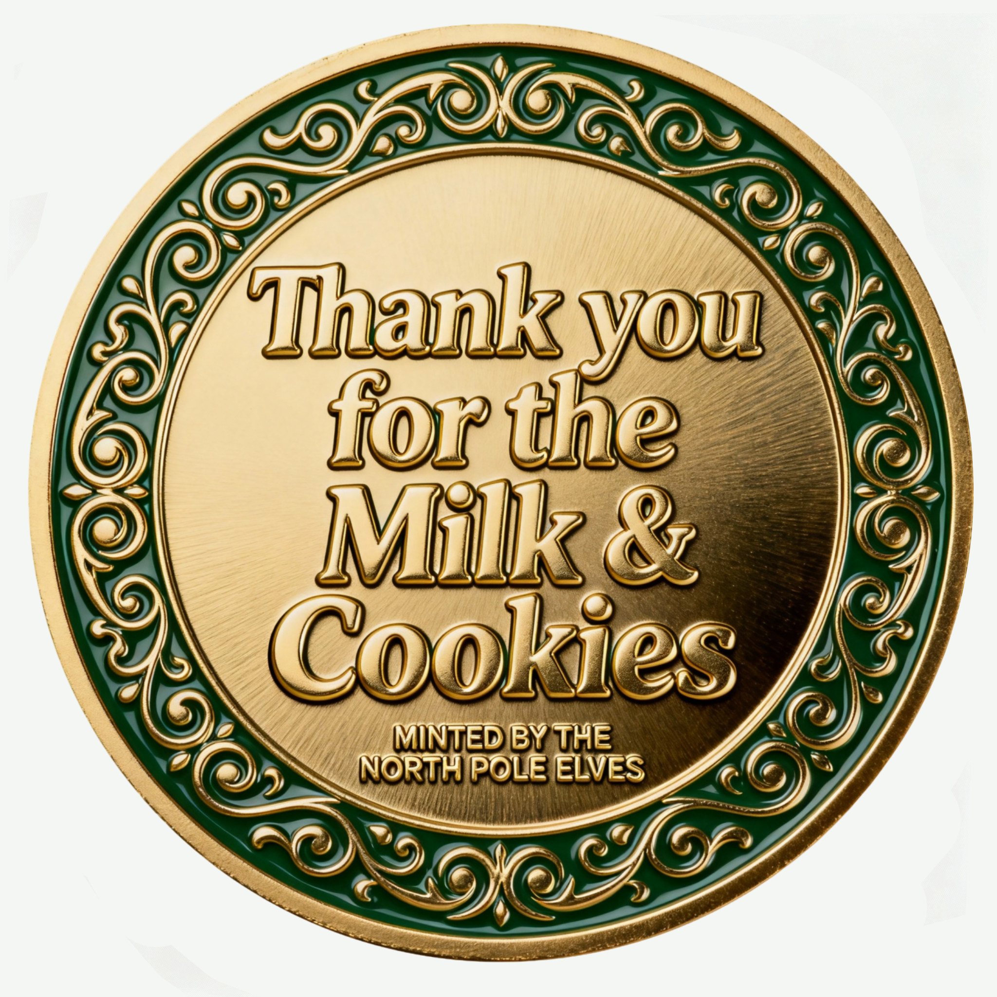 🎄Santa Gold Coin ‘THANK YOU For The Milk & Cookies’!🎅