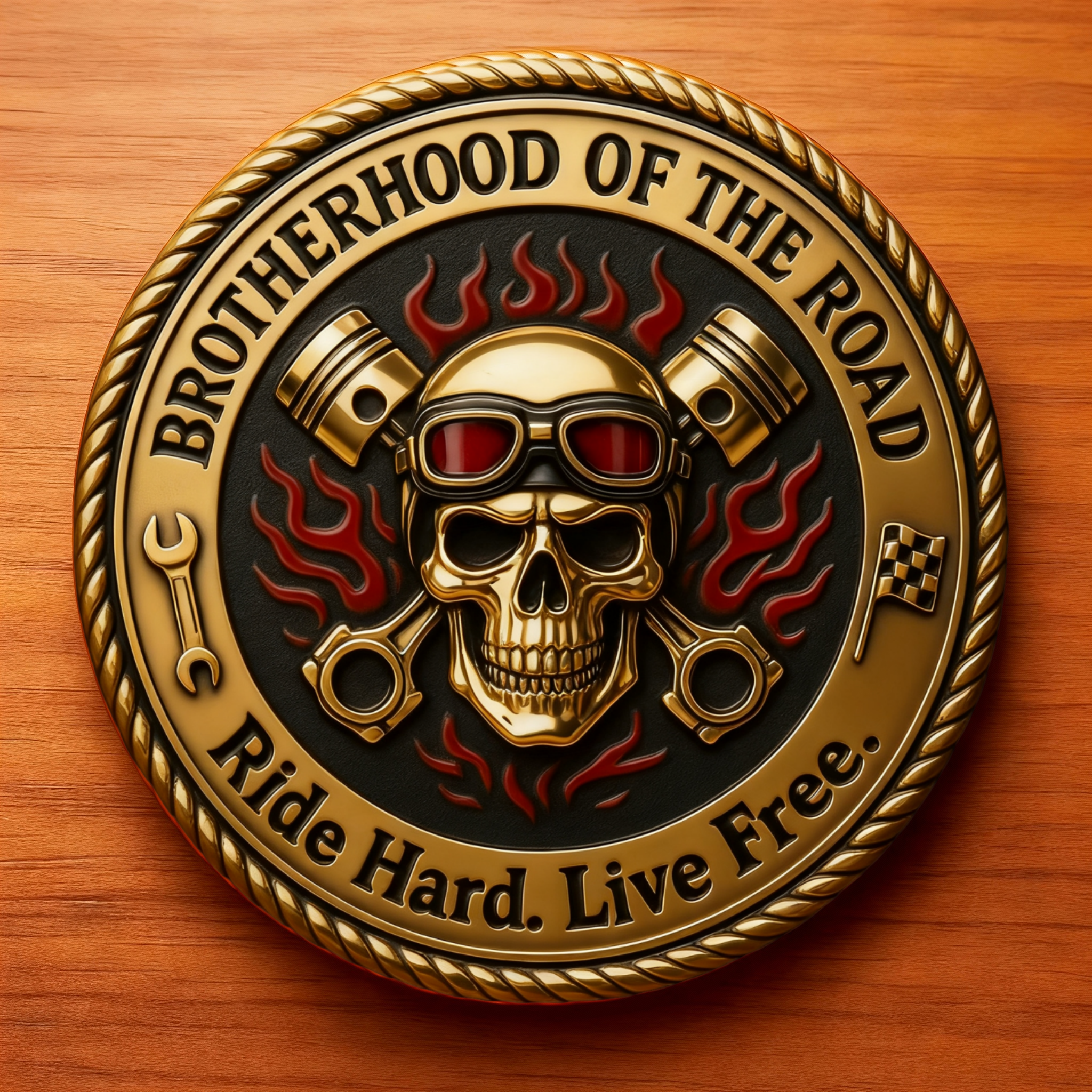🛠️ Brotherhood of the Road — Commemorative Challenge Coin