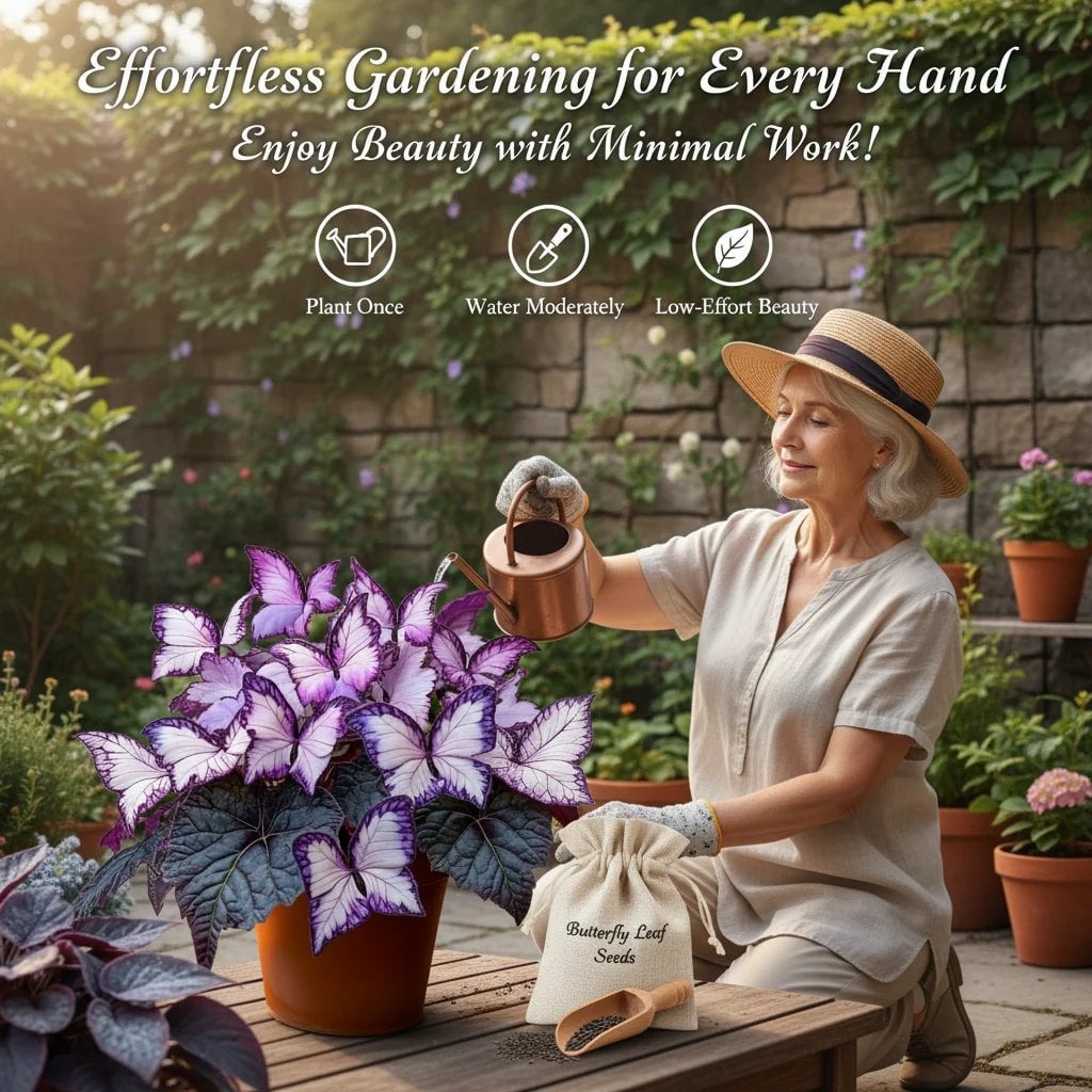 🔥Last Day: BUY 3 GET 1 FREE - 🍃🦋 Butterfly Leaf Hosta Seeds: Add a Touch of Whimsy to Your Garden!(🌿1 pack = 100 Seeds)