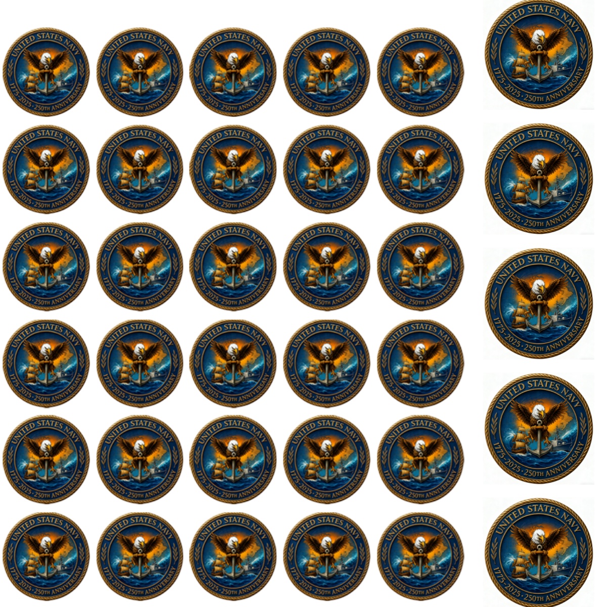 🔥Last Day 49% OFF⚓ U.S. Navy 250th Anniversary Commemorative Coin – 1775–2025