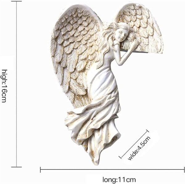🔥Door Frame Angel Wing Sculpture Retro Wall Decoration Frame Angel🔥