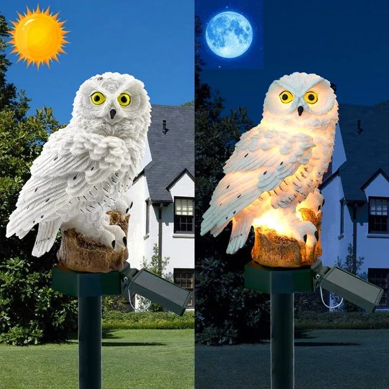 (🔥Last Day Promotion-SAVE 50% OFF) Resin Owl Solar Power Waterproof LED Warm Lights With Pilings-BUY 2 FREE SHIPPING (🔥Last Day Promotion-SAVE 50% OFF) Resin Owl Solar Power Waterproof LED Warm Lights With Pilings-BUY 2 FREE SHIPPING