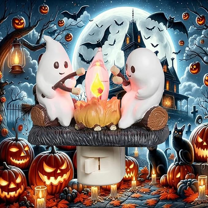 🔥🎃Early Halloween Sale 50% OFF |  2025 Ghost Campfire Flickering Nightlight✨🔥👻 BUY 2 Free Shipping