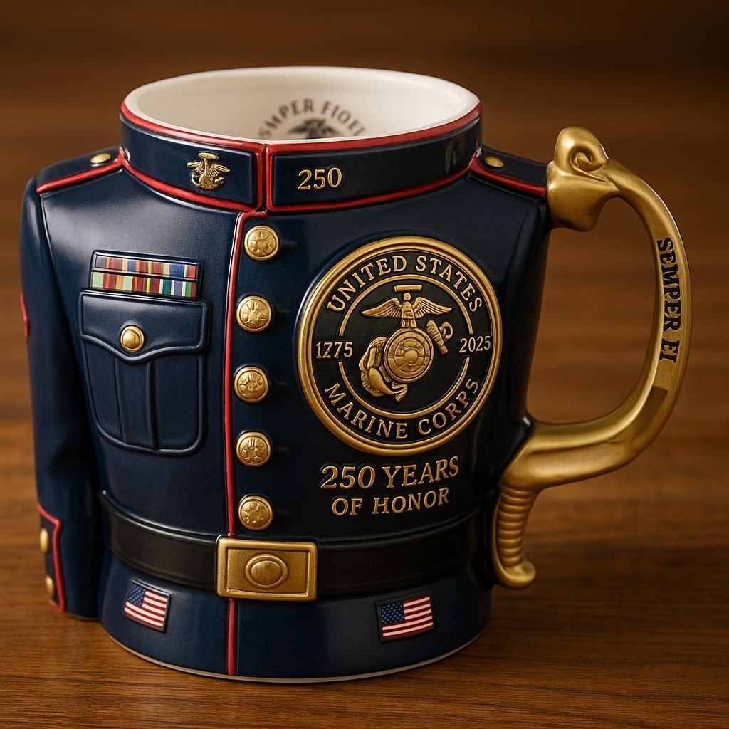 🔥Limited Edition USMC 250th Anniversary 3D Mug – Honor 250 Years of Courage (BUY 2 FREE SHIPPING)