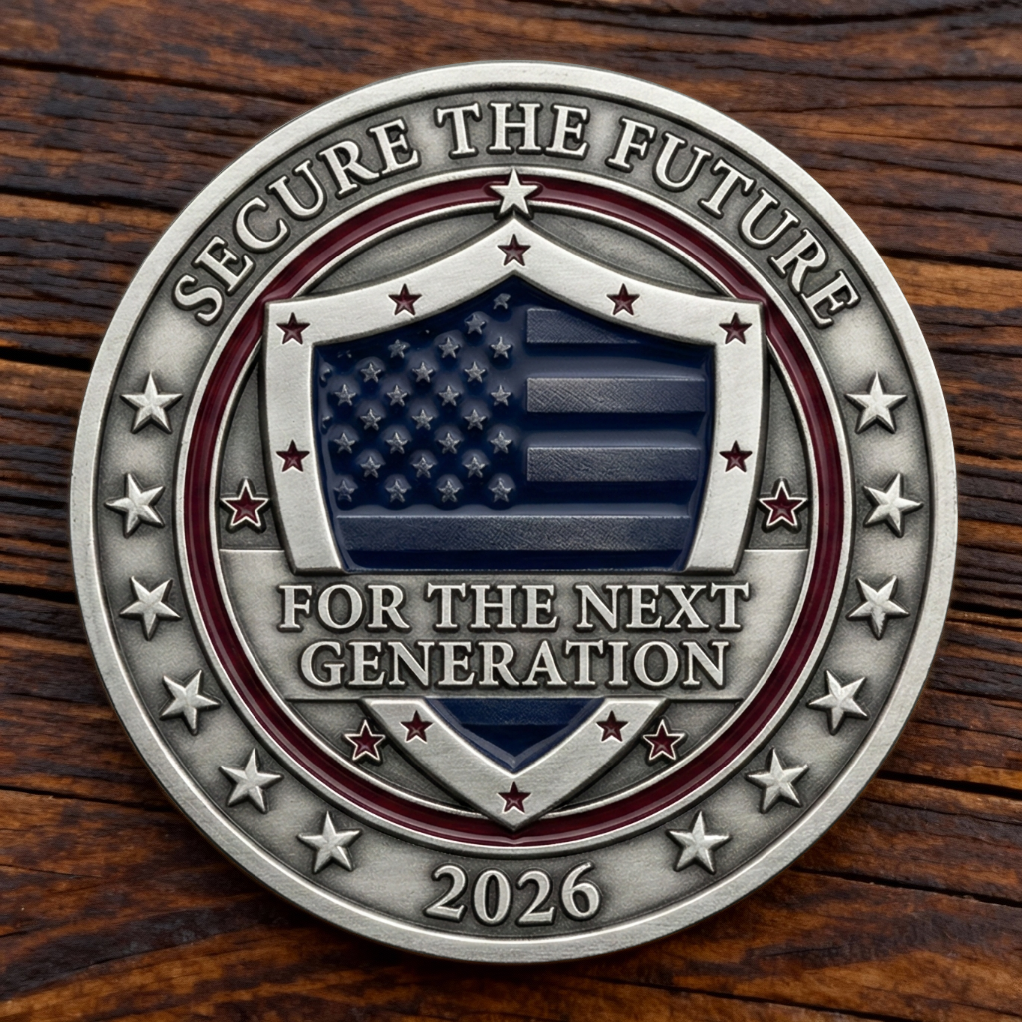  SECURE THE BORDER · SECURE THE FUTURE Commemorative Challenge Coin