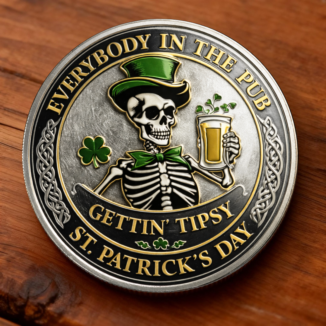 🍀 St. Patrick’s Day “Everybody in the Pub” Commemorative Coin 🍺