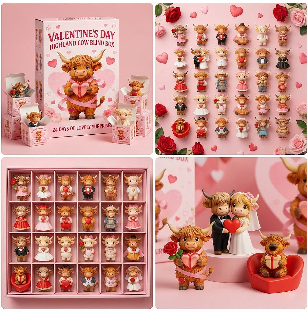 ❤️ Valentine’s Day Highland Cow Blind Box