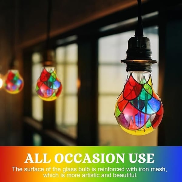 💡Stained glass light bulb
