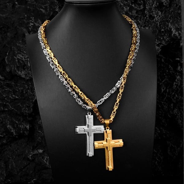 Elegant Cross Pendant Necklace