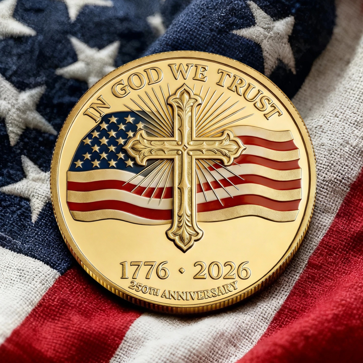 🎄Christmas Sale 50% OFF🔥✨ THE 250TH ANNIVERSARY JESUS & FREEDOM COMMEMORATIVE COIN