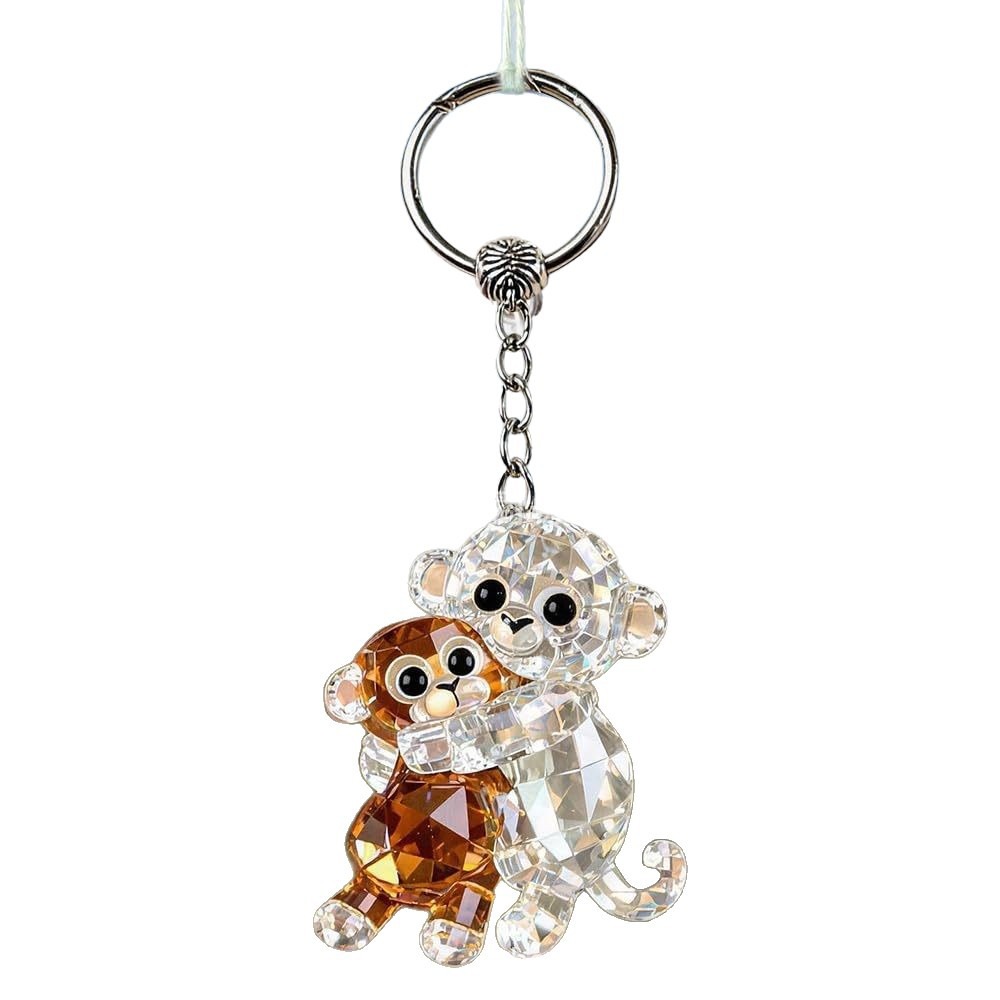 🏆Last Day 60% OFF- Punch the Monkey Crystal Key chain🐒