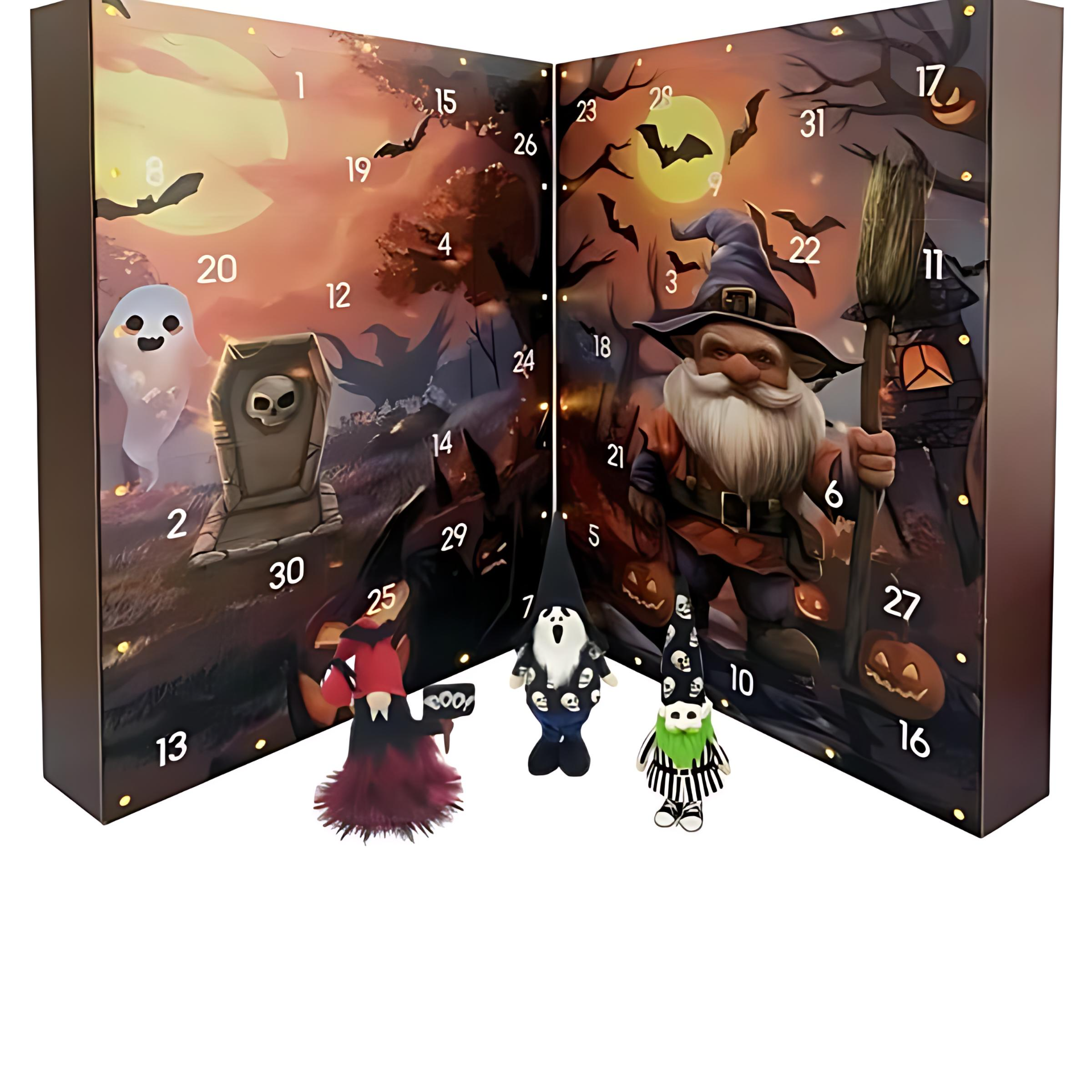 🔥Last Day Discount 49% Off🔥🎃Spooky Handmade Gnomes Countdown Calendar 2025-Early Access 👻