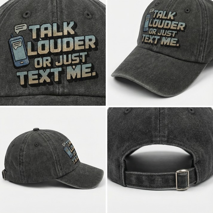 The "Analog Hearing Aid" Cap - Talk Louder Edition