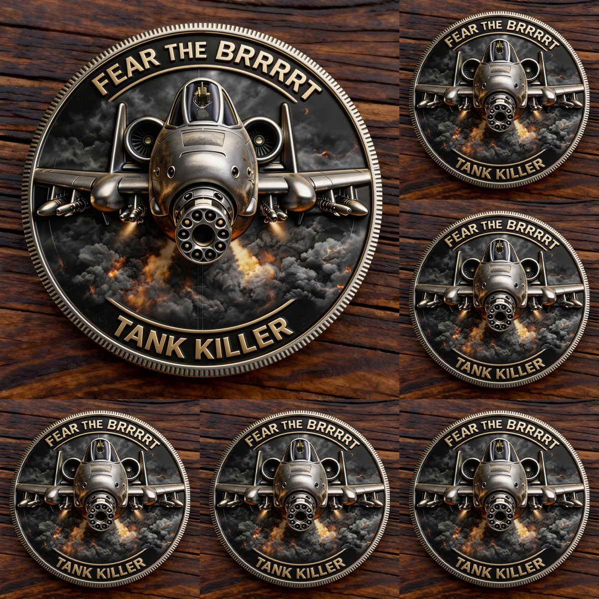 🏆New Year 60% OFF-🪙A-10 WARTHOG “BRRRT” Challenge Coin — Limited Fire Edition