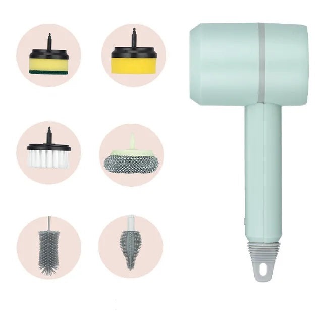 Electric Spin Scrubber 6in1