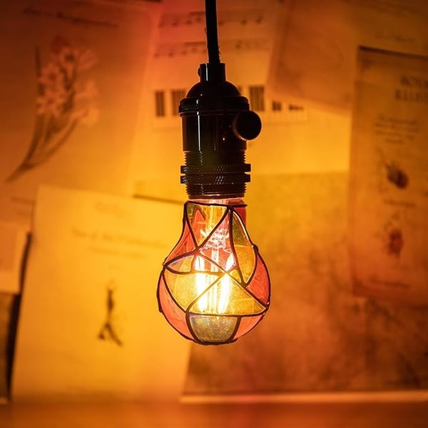 💡Stained glass light bulb