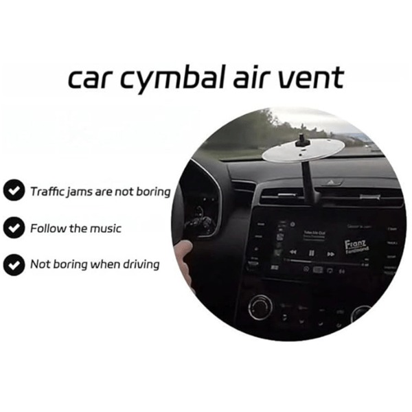 🏆HOT SALE ✨Car Impact Cymbal, Car Cymbal Air Vent, Compact Durable Accessory Fits All Vehicles