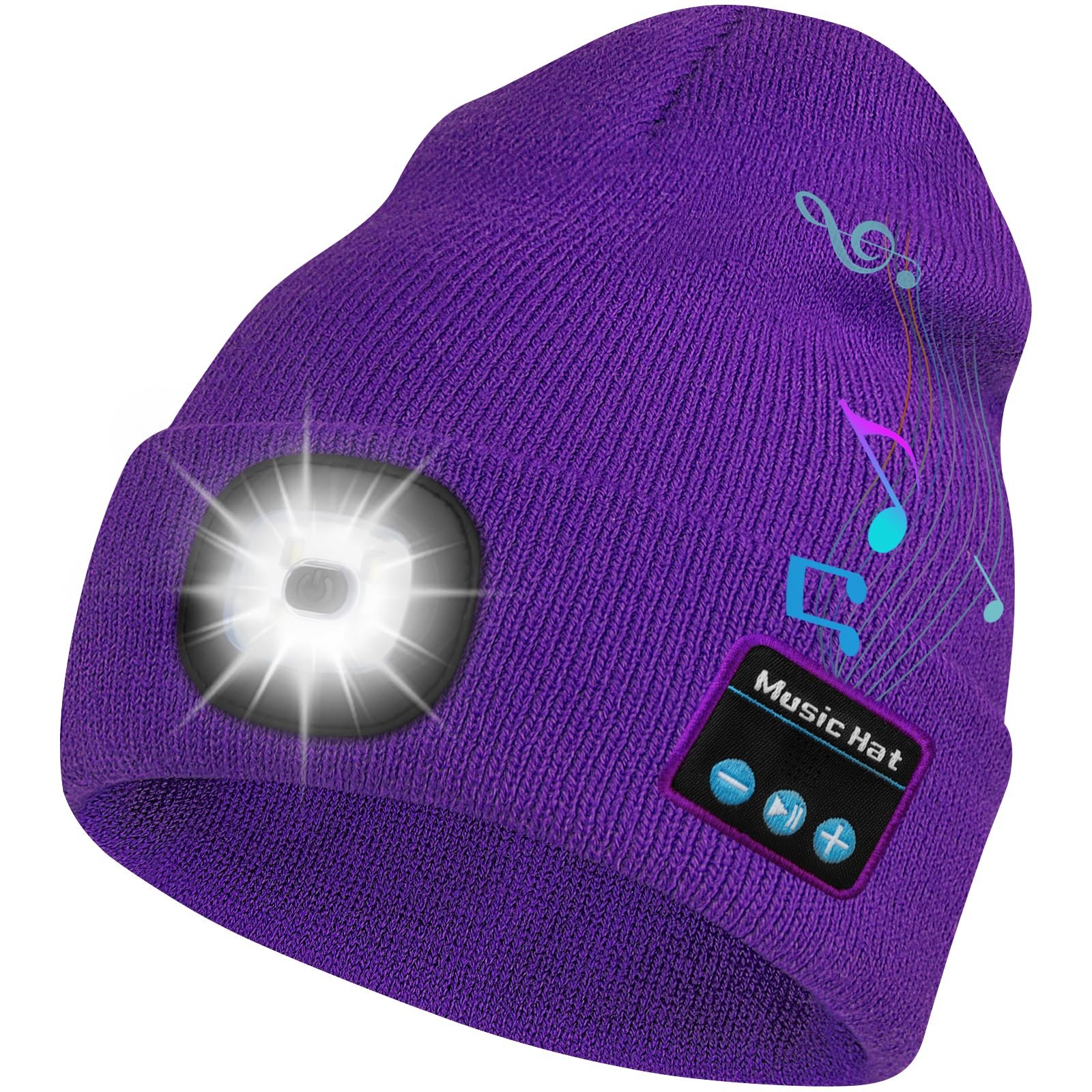 🎄Christmas Sale🏆50K+ SOLD!🎁2025 Upgraded Bluetooth Beanie Hat with Light
