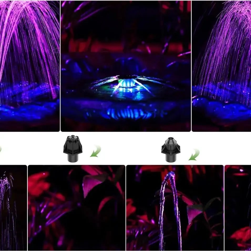 🌞Solar Fountain💧 – Bath Toy For Children, 1.5W Solar Panel Kit Water Pump, 4 Nozzles