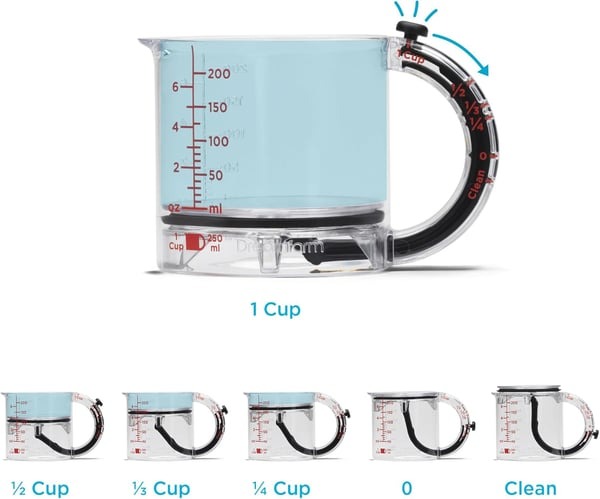 🏆Flash Sale⚡ 50K+ SOLD! ☕All-in-1 Adjustable Measuring Cup