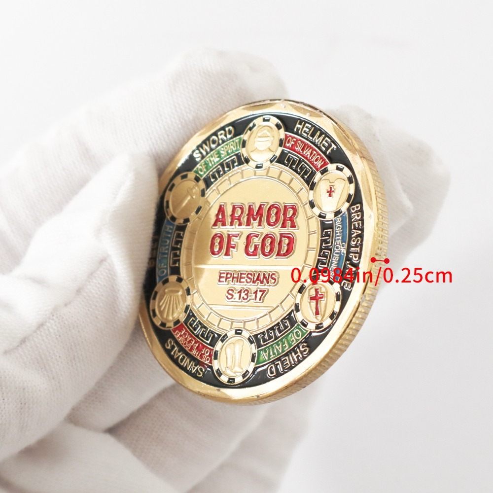 🏆New Year 60% OFF-ARMOR OF GOD-Christian Challenge Coin – Ephesians 6:13–17