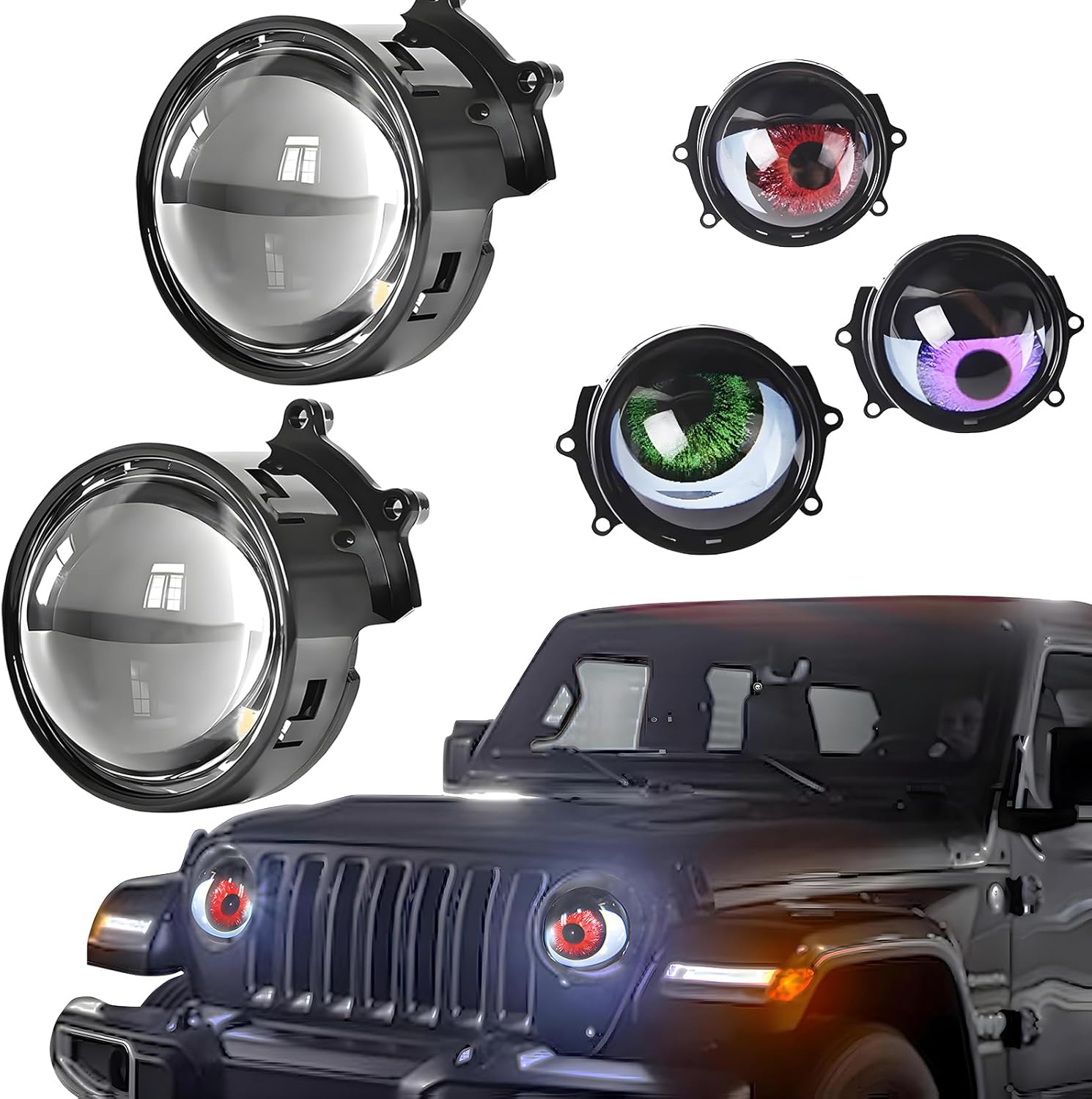 🔥2025 Hot Sale 49% OFF🔥2pcs Demon Eye Headlights-🚚Buy 2 Pairs Free Shipping