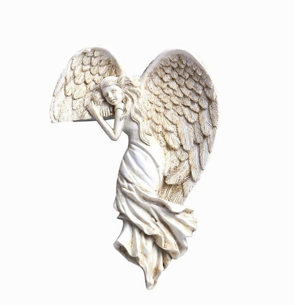 🔥Door Frame Angel Wing Sculpture Retro Wall Decoration Frame Angel🔥