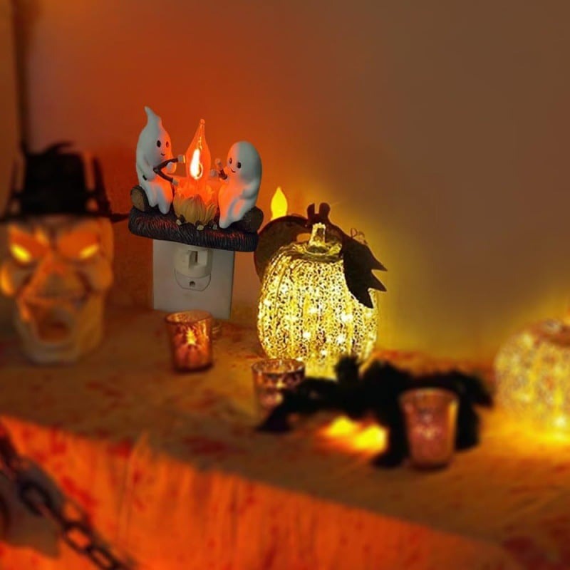 🔥🎃Early Halloween Sale 50% OFF |  2025 Ghost Campfire Flickering Nightlight✨🔥👻 BUY 2 Free Shipping