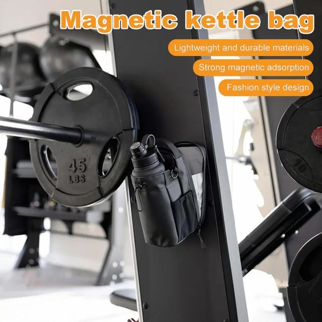 SuffaCo Magnetic Gym Water Bottle Holder Bag