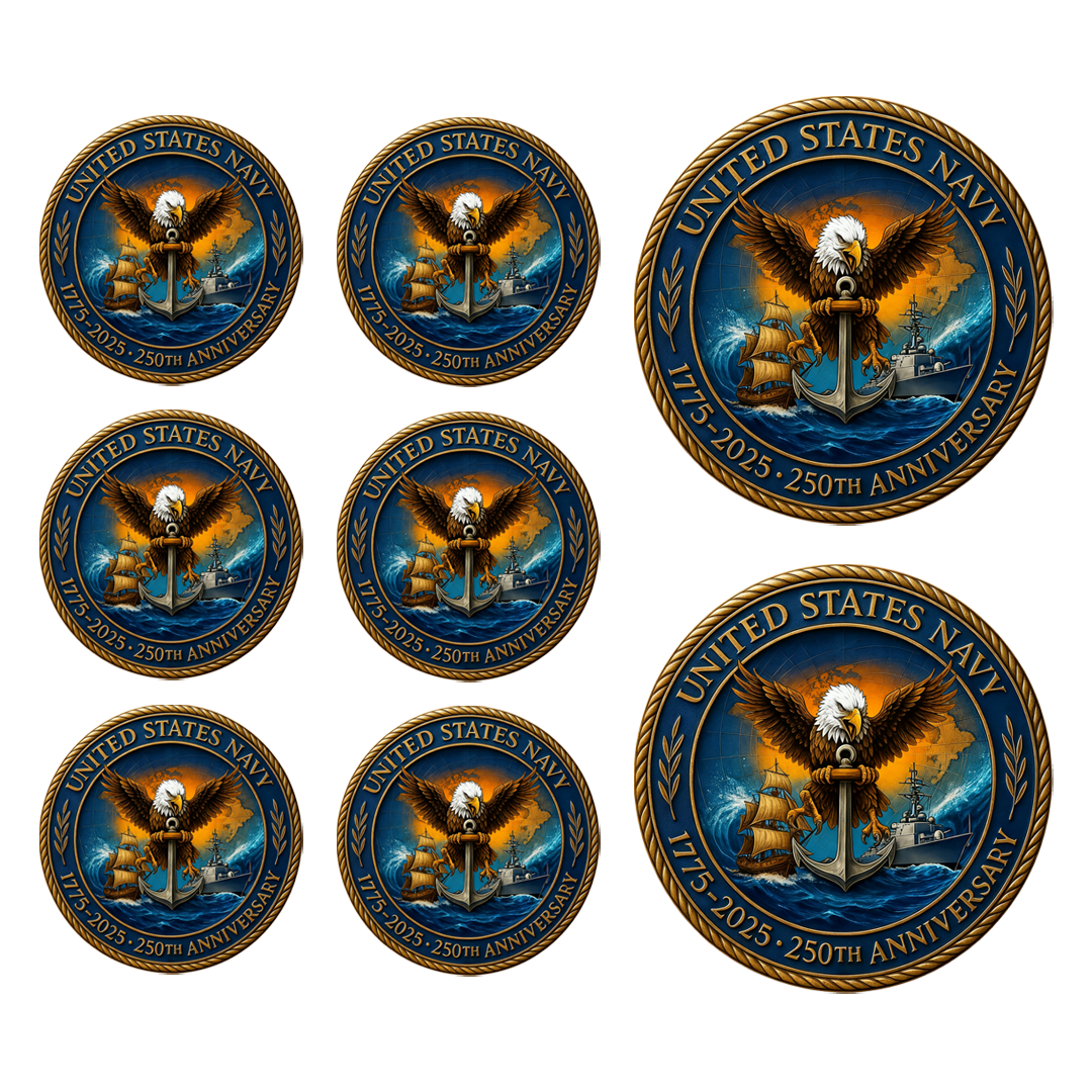 🔥Last Day 49% OFF⚓ U.S. Navy 250th Anniversary Commemorative Coin – 1775–2025