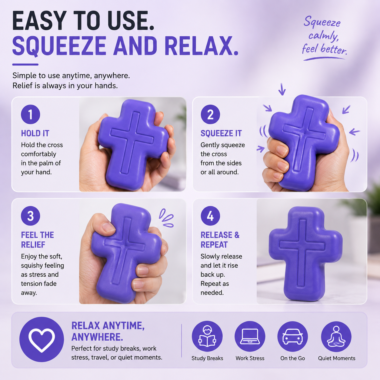 ✝️ Faith-Inspired Cross Squishy