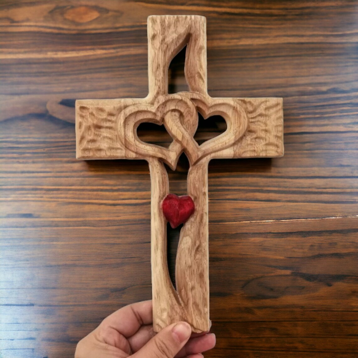 💞Handmade Cross Intertwined Hearts-Buy 2 Get Free shipping