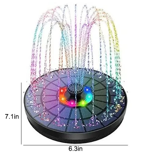 🌞Solar Fountain💧 – Bath Toy For Children, 1.5W Solar Panel Kit Water Pump, 4 Nozzles