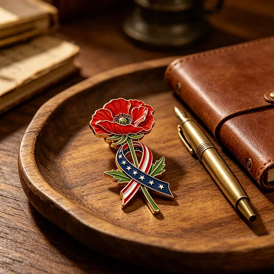 🔥Last Day 49% OFF🔥-Unisex Memorial Day Poppy Exquisite Brooch