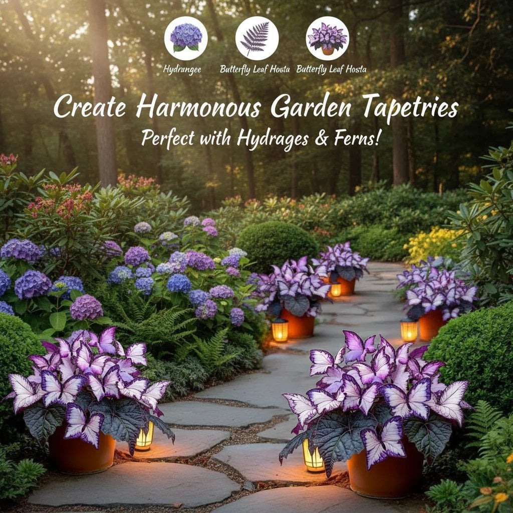 🔥Last Day: BUY 3 GET 1 FREE - 🍃🦋 Butterfly Leaf Hosta Seeds: Add a Touch of Whimsy to Your Garden!(🌿1 pack = 100 Seeds)