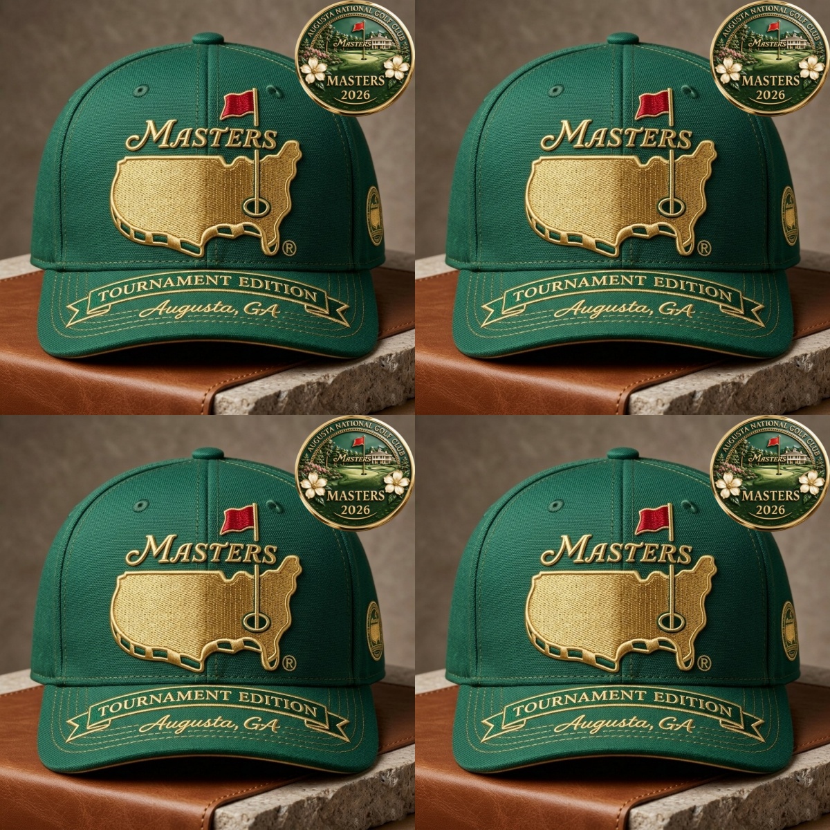 🔥LIMITED EDITION-Masters Tournament Edition Structured Hat – Augusta National Official Style