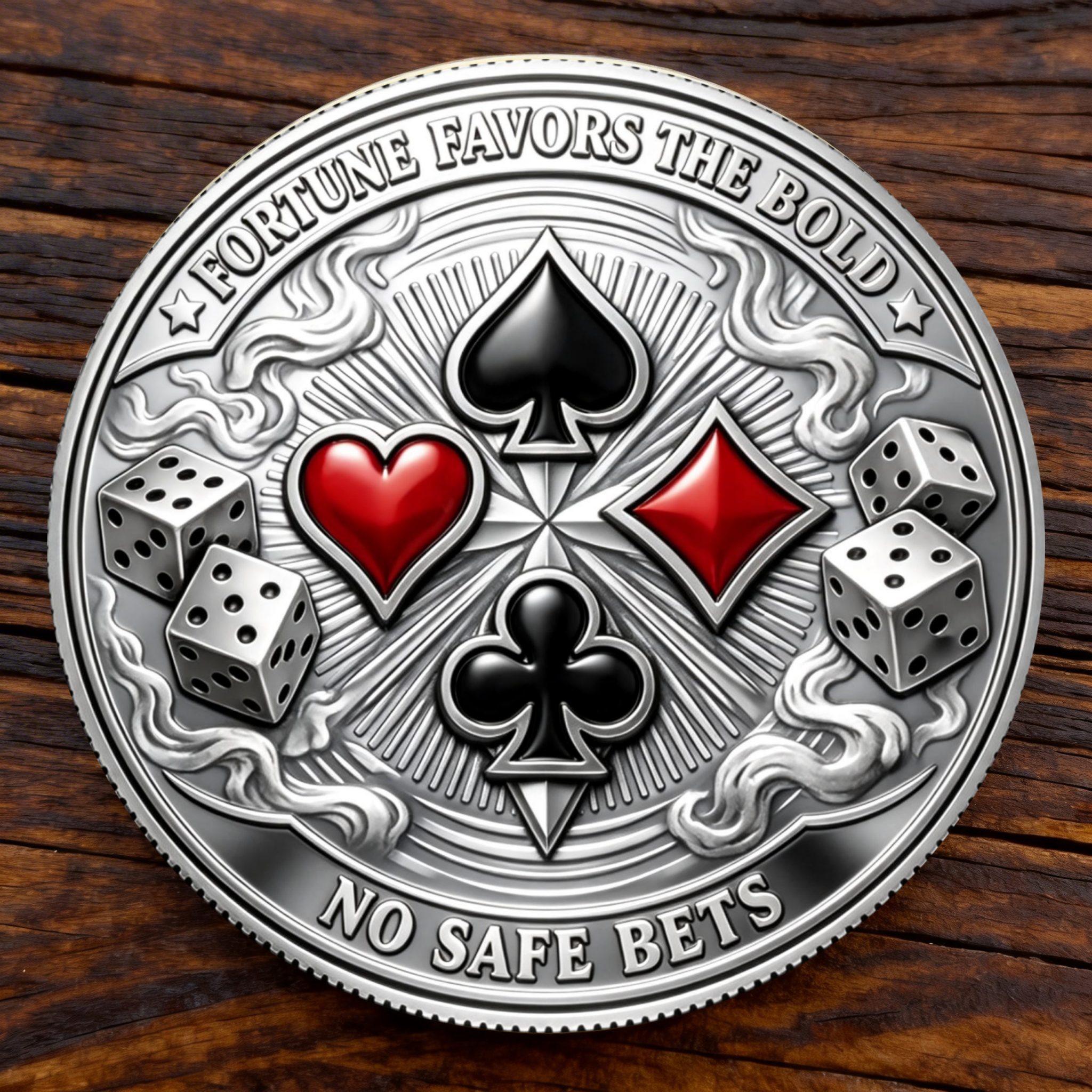 Last Day 49% OFF🦅🪙 HUSTLE — ALL IN • NO MERCY  Hustler Challenge Coin