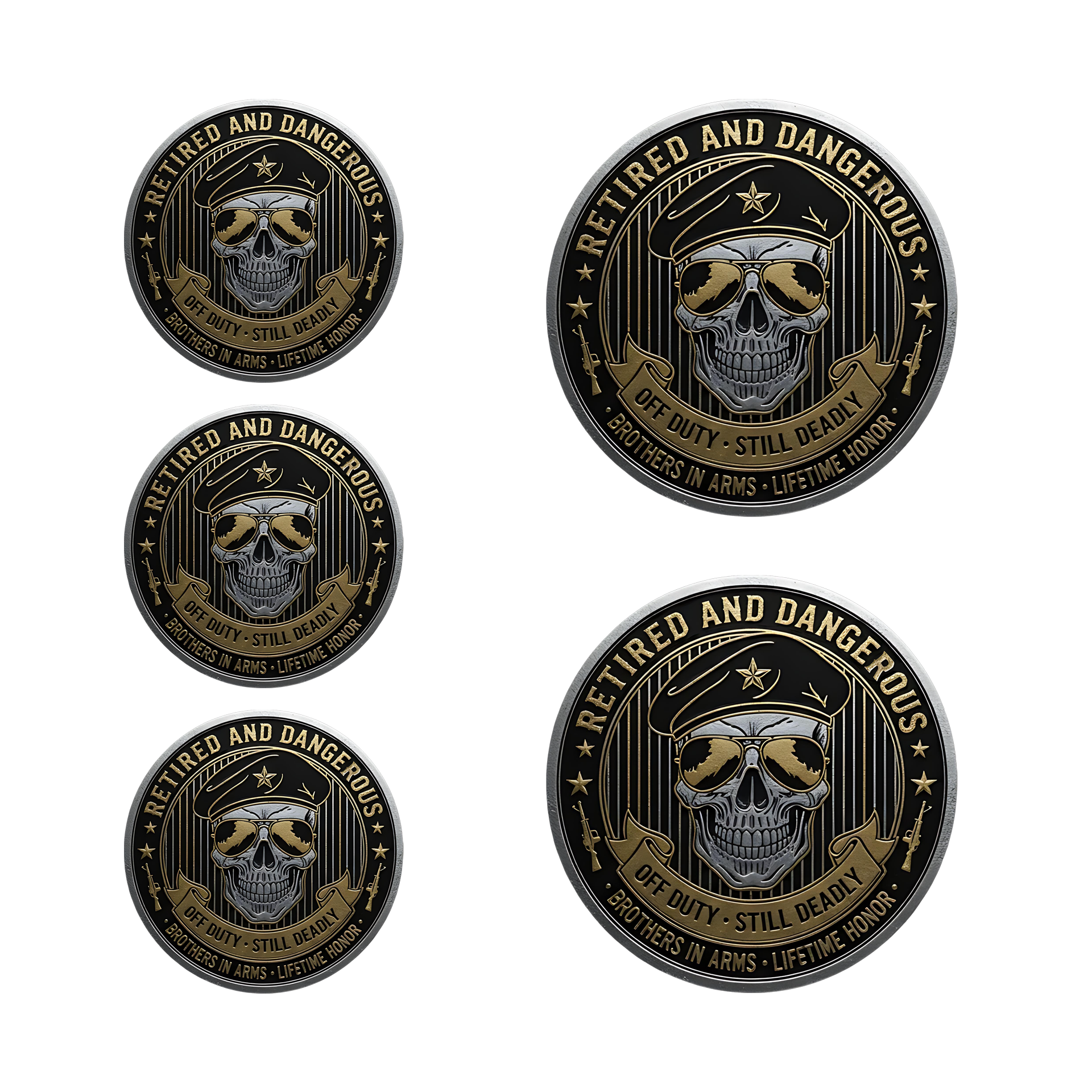 RETIRED AND DANGEROUS – Veteran’s Attitude Coin
