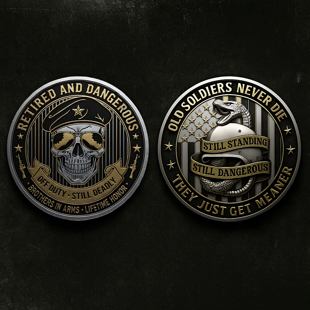 RETIRED AND DANGEROUS – Veteran’s Attitude Coin
