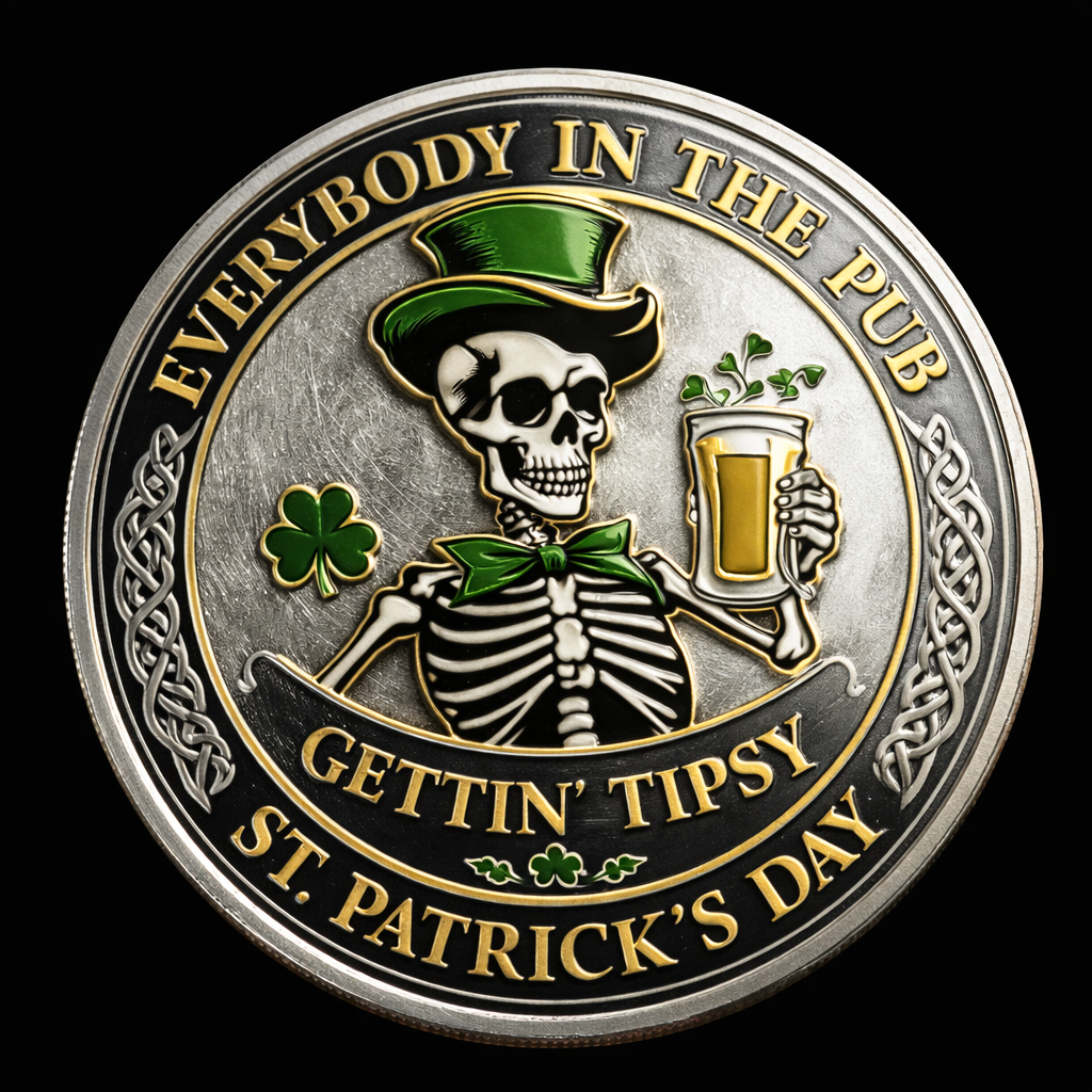 🍀 St. Patrick’s Day “Everybody in the Pub” Commemorative Coin 🍺