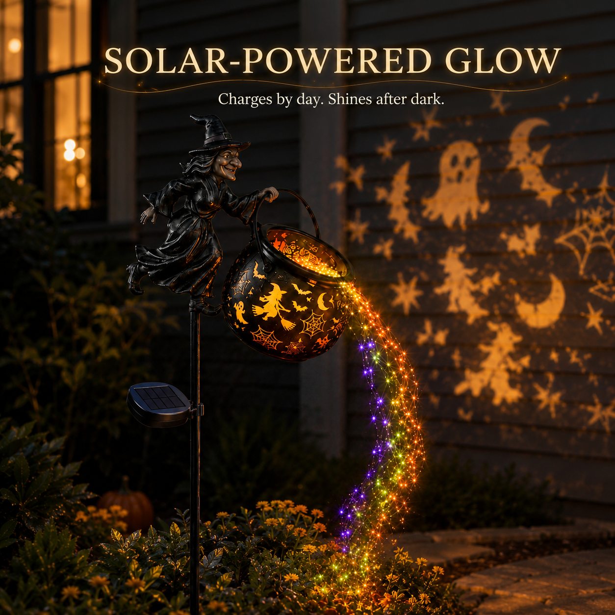 Halloween Early Bird Special Sale 49% OFF-🧙‍♀️Halloween Witch Cauldron Garden Light