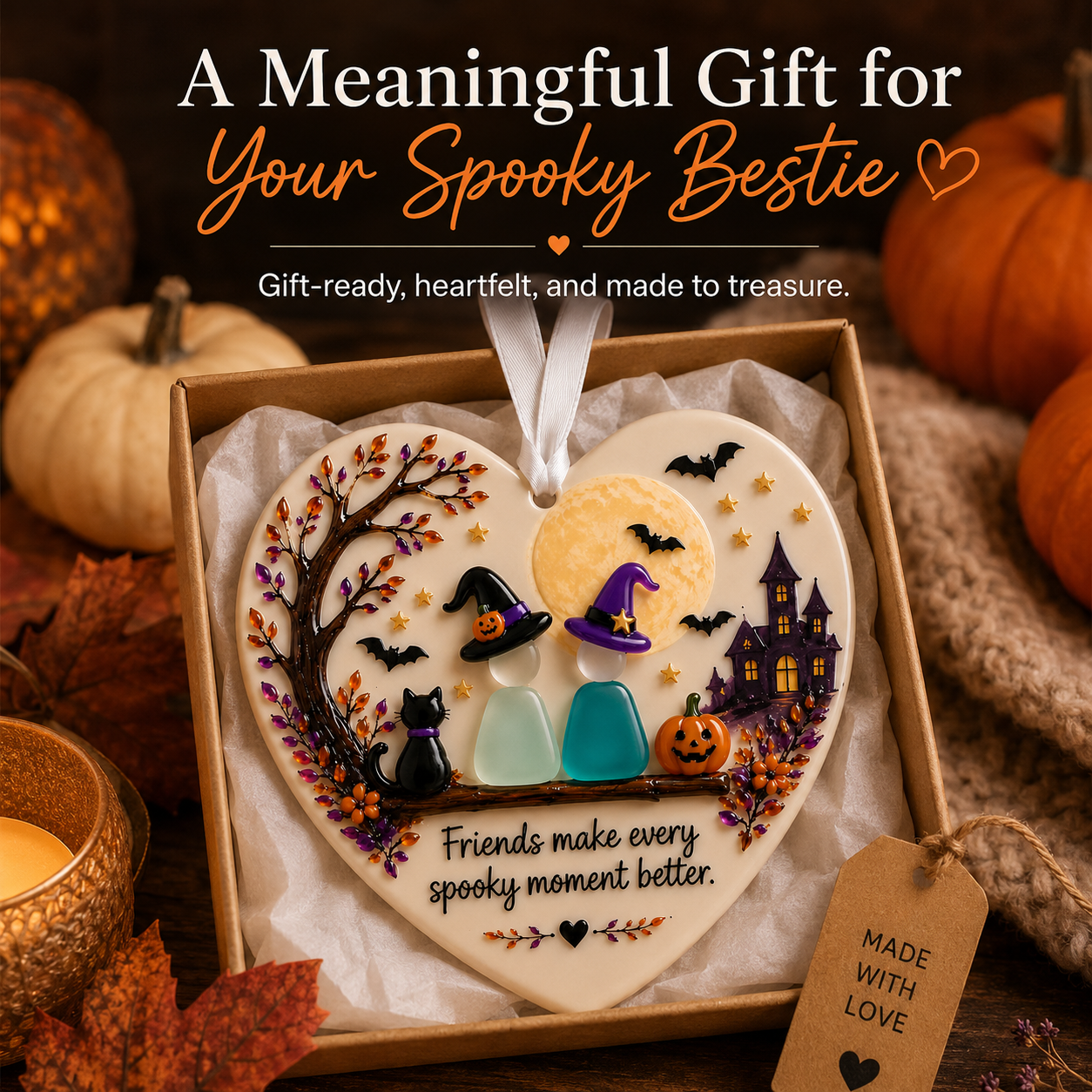 🎃Halloween Early Bird Special Sale 49% OFF-Halloween Friendship Sea Glass Keepsake