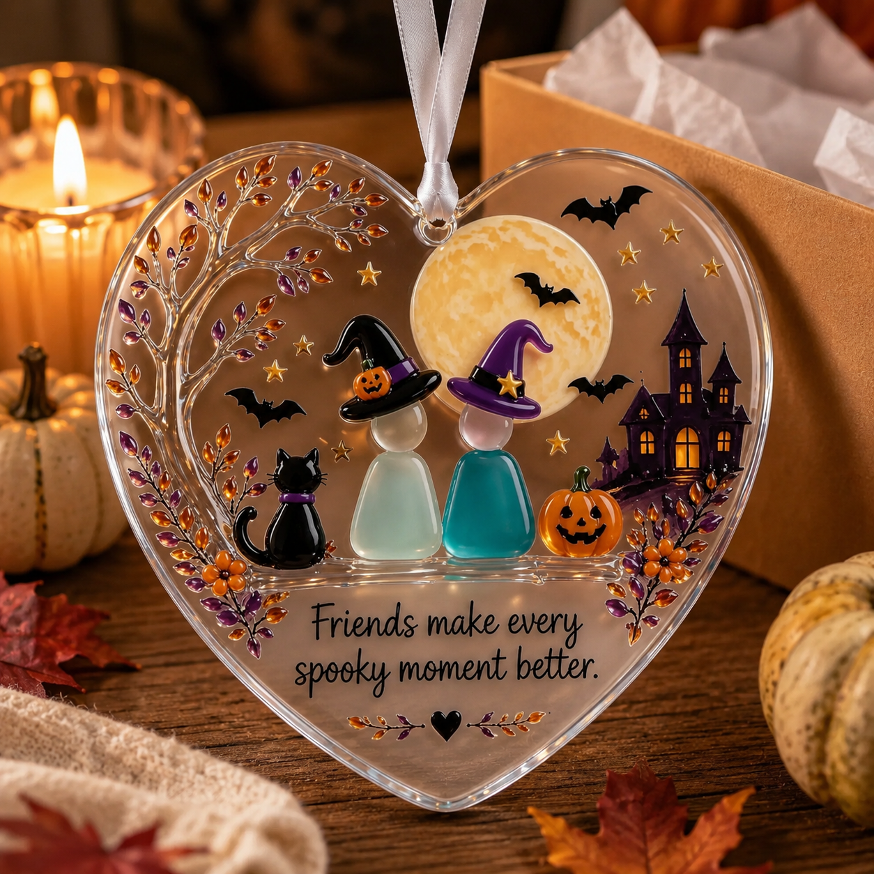 🎃Halloween Early Bird Special Sale 49% OFF-Halloween Friendship Sea Glass Keepsake