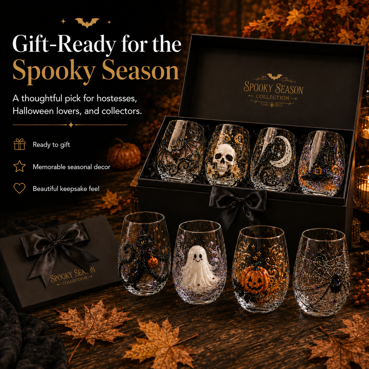 🎃Halloween Early Bird Special Sale 49% OFF-🎃 Halloween Icon Glass Collection