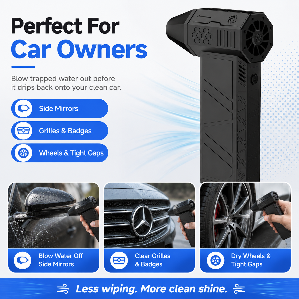 X6 Turbo Jet Blower – Cordless High-Power Air Duster for Car, Home & Garage
