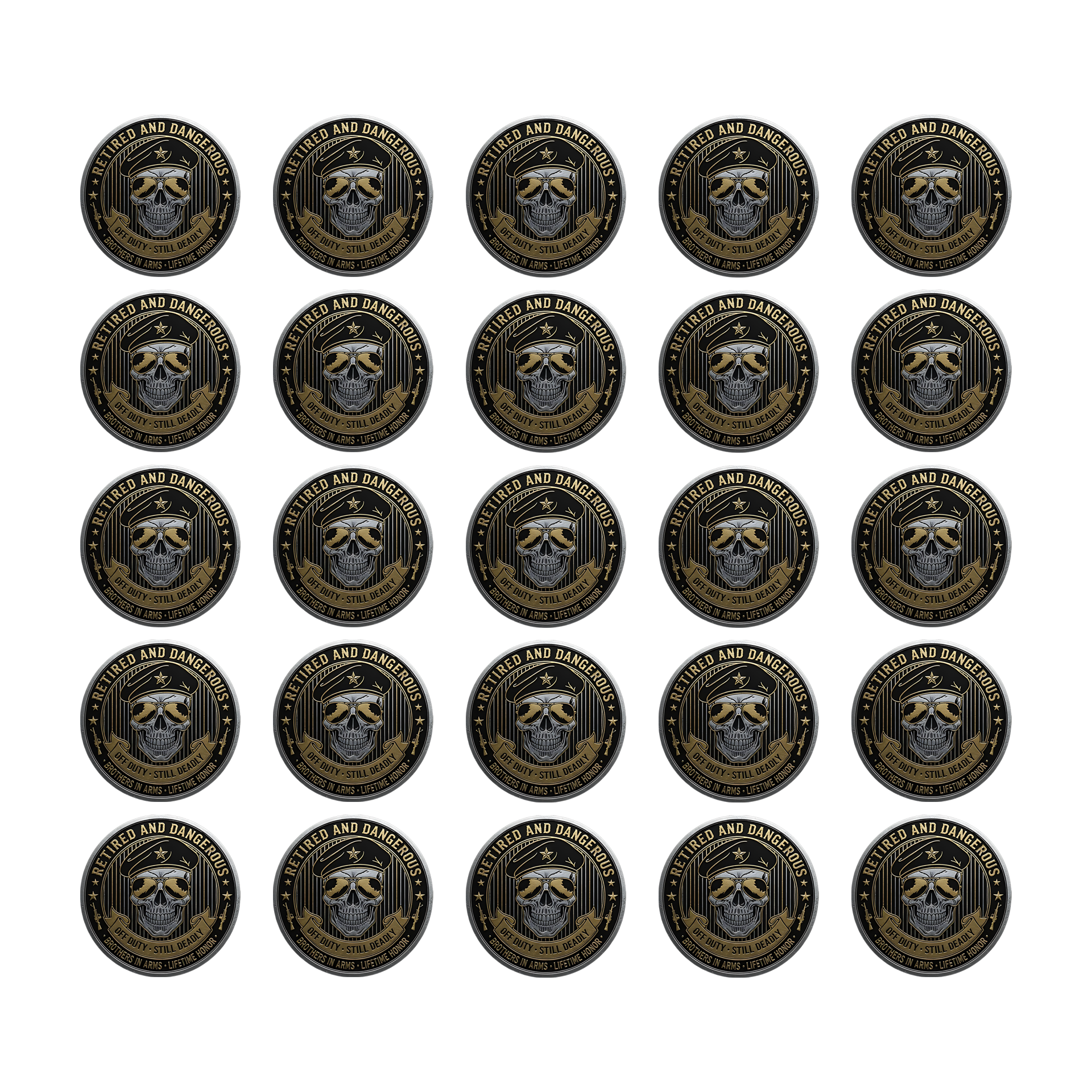 RETIRED AND DANGEROUS – Veteran’s Attitude Coin