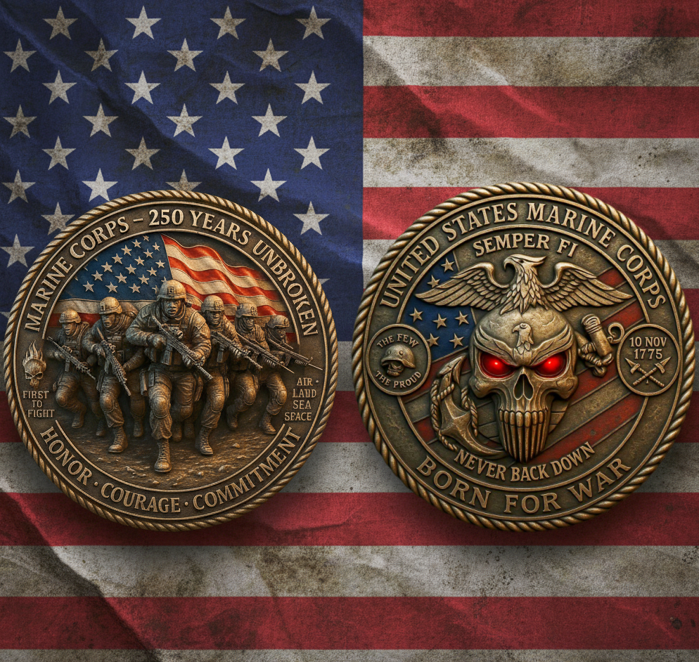 “Never Back Down” USMC Baseball Cap | Salute to the Iron Will of the Marine Corps