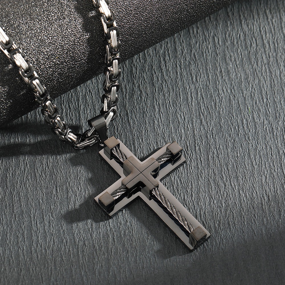 Elegant Cross Pendant Necklace